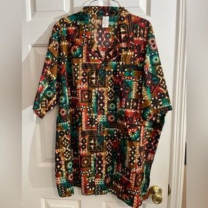 Men's X Large (XL) Disney Parks Retired Cast Costume Button Down Camp Shirt